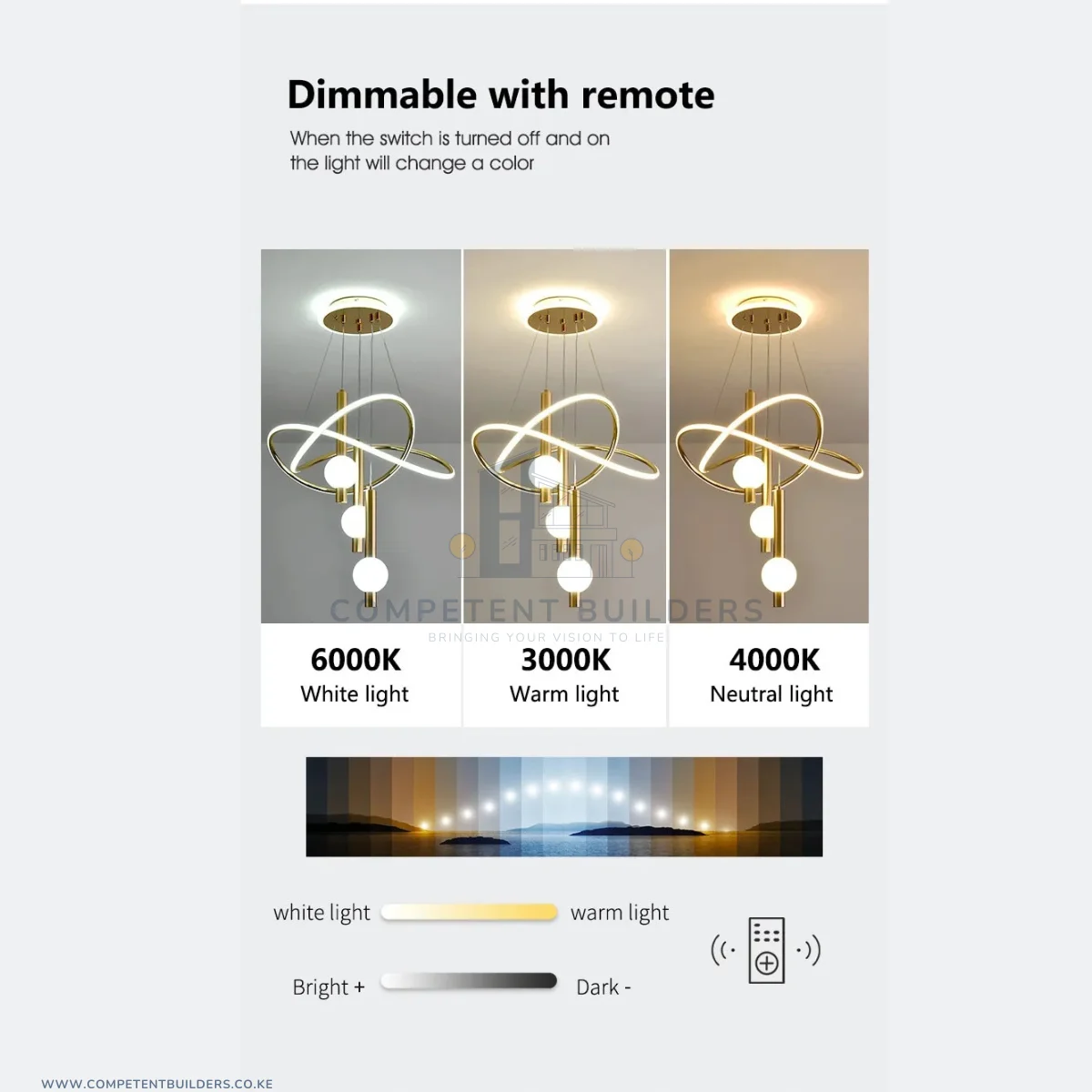 Modern Glamorous Creative Golden LED Chandelier - Image 3