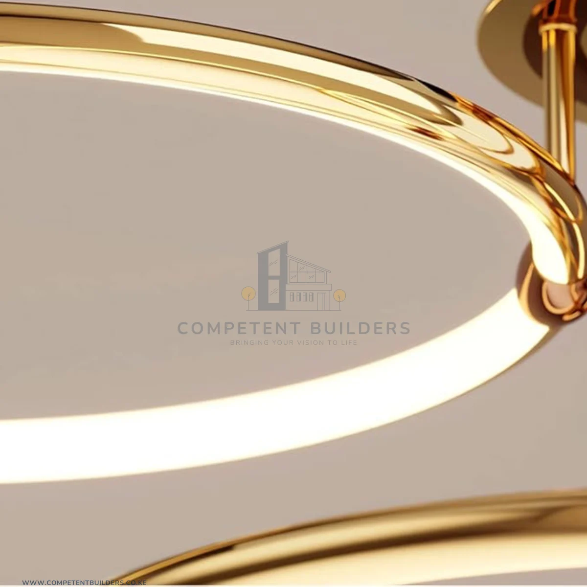 Modern LED 5 Ring Ceiling Chandelier - Image 7