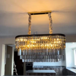 Modern Raindrop Rectangle Chandelier Ceiling Light