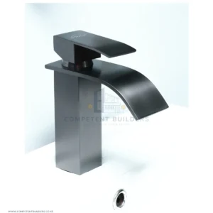 Premium Gun Grey Waterfall Basin Mixer Tap SS304