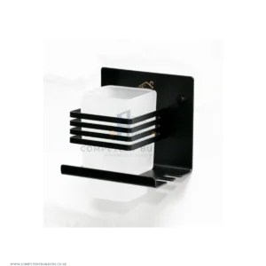 Premium Single Tumbler + Toothbrush Holder – Black