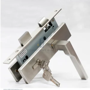 Premium Stainless Steel Door Lock – Satin, Euro Standard (NL001)