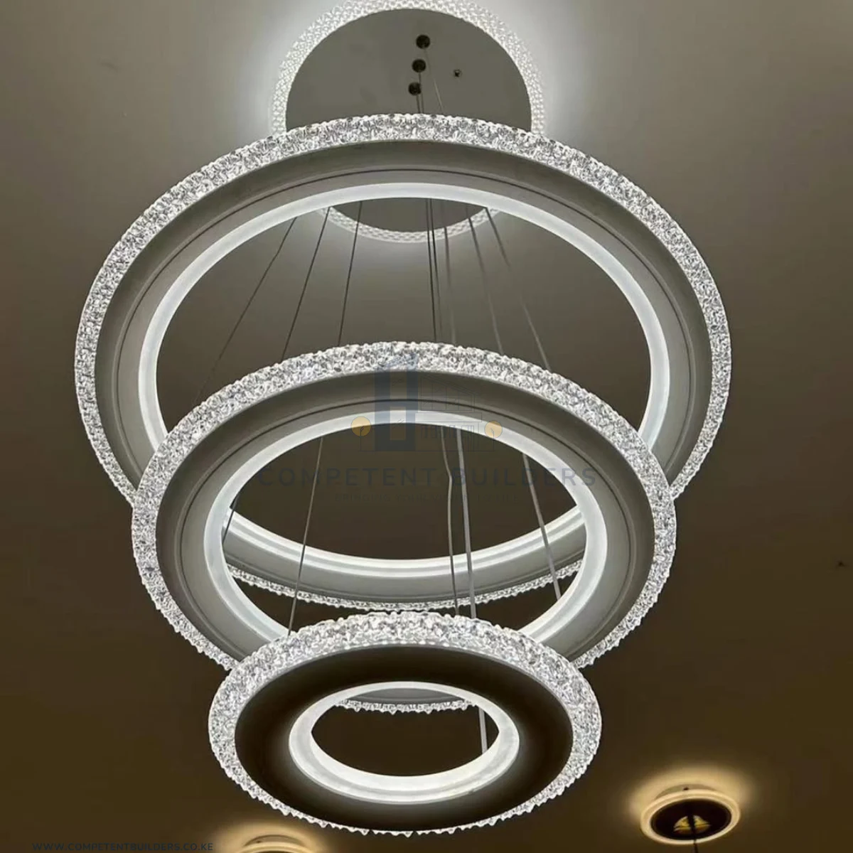 Ring Crystal Chandelier Ceiling Light