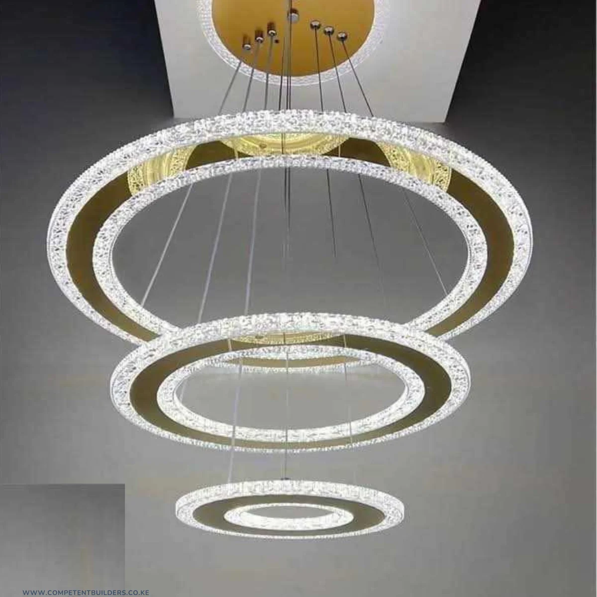 Ring Crystal Chandelier Ceiling Light - Image 2