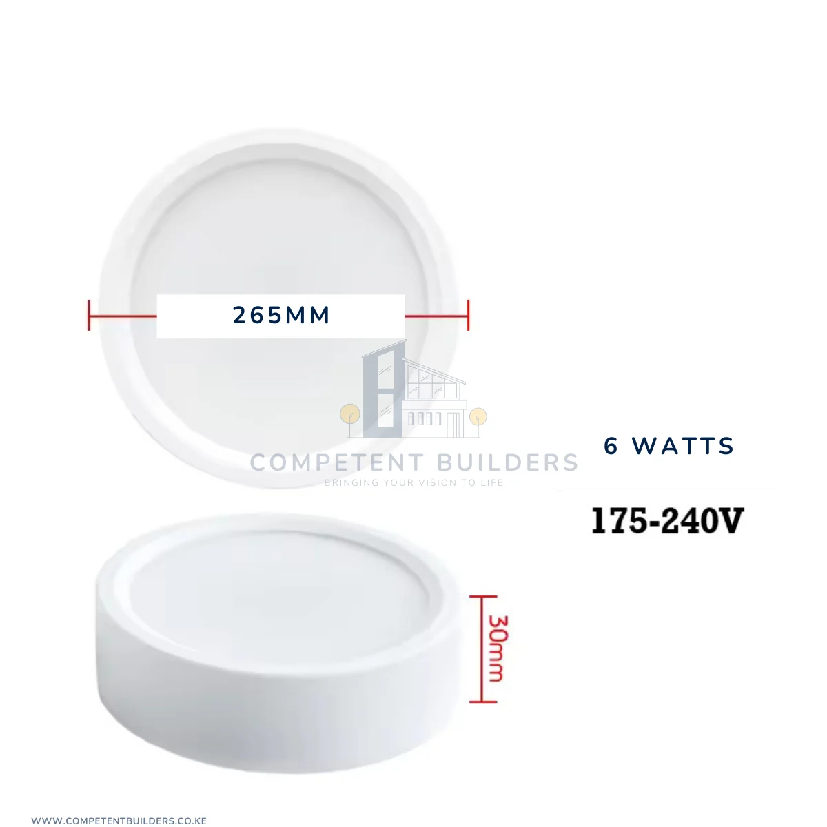 Surface Downlight Round 6 Watt Daylight - Image 3